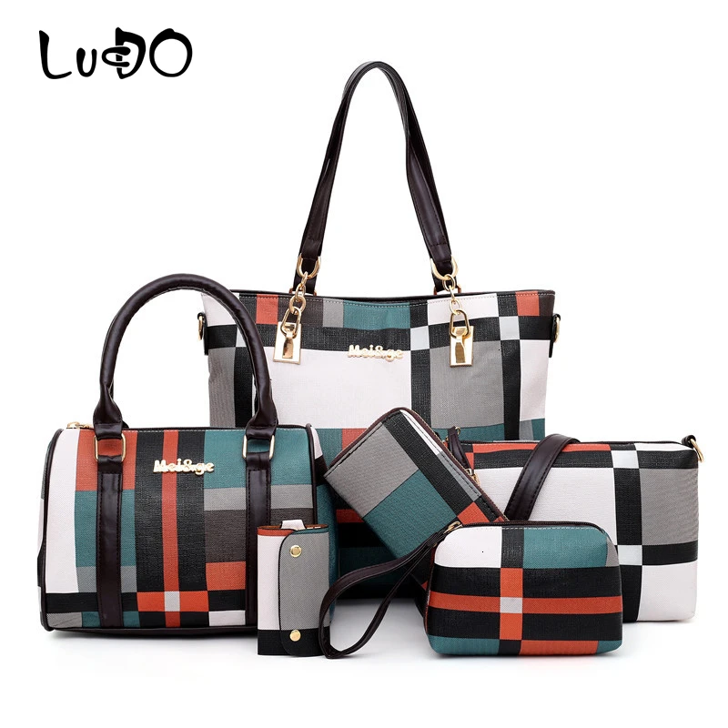 Сумка-тоут LUCDO Женская композитная брендовый роскошный саквояж на плечо