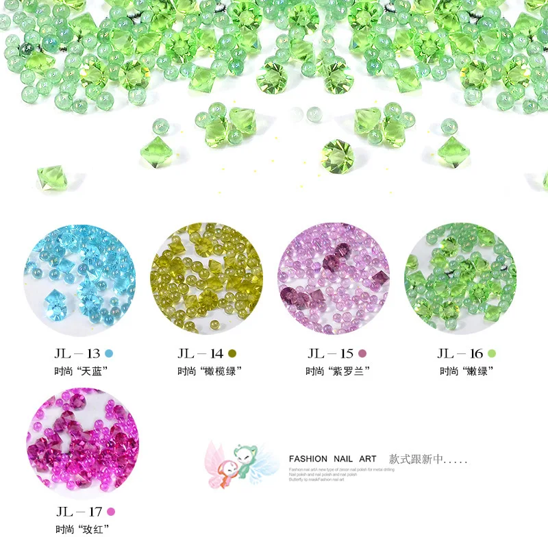 art act the role ofing is tasted elves bead nail stuck drill pointed bottom water transparent beads micro bottled | Красота и