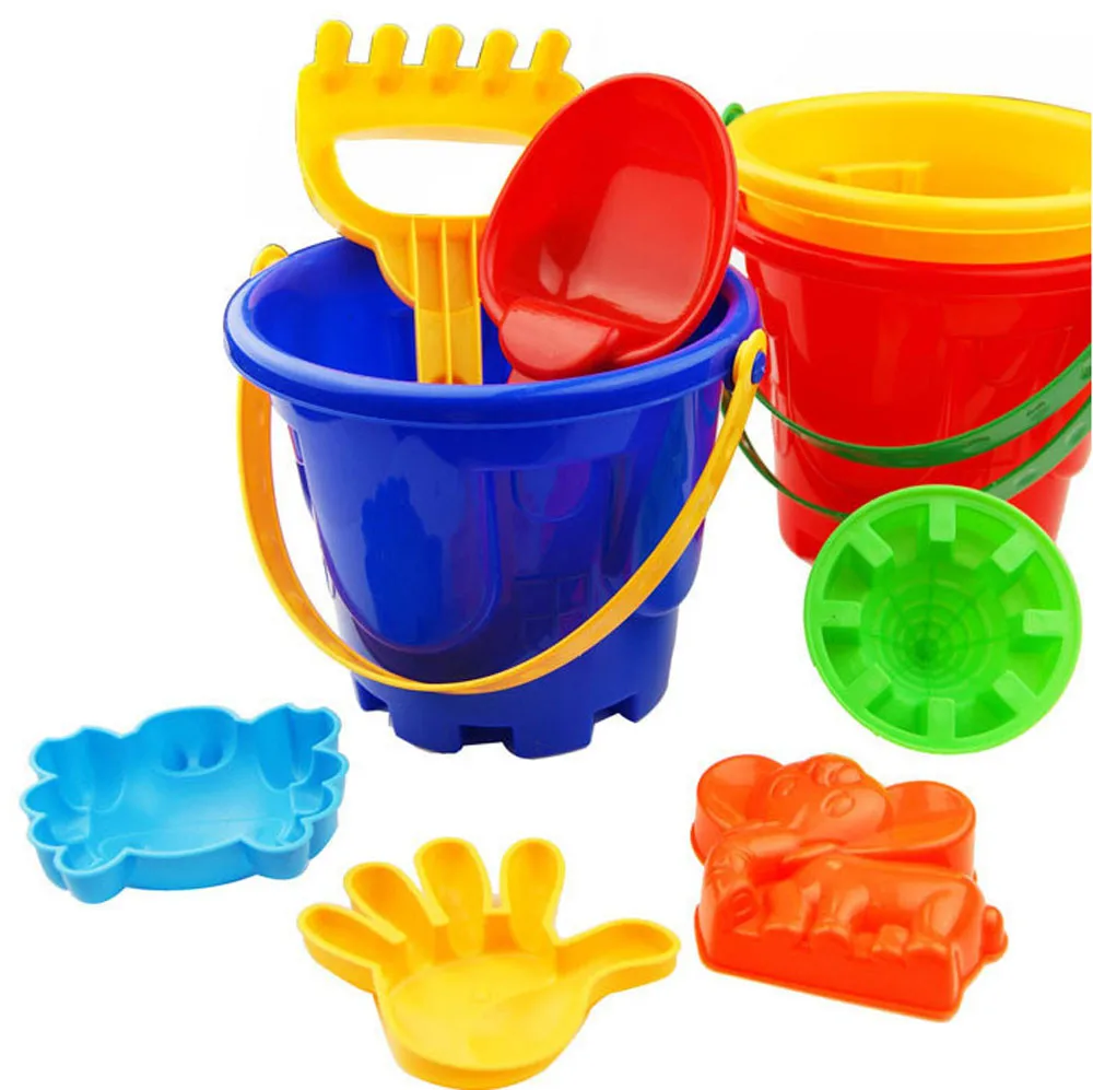 

HIINST Toys for children 7Pcs Sand Sandbeach Kids Beach Toys sets Castle Bucket Spade Shovel Rake Water Tools drop ship 2020 new