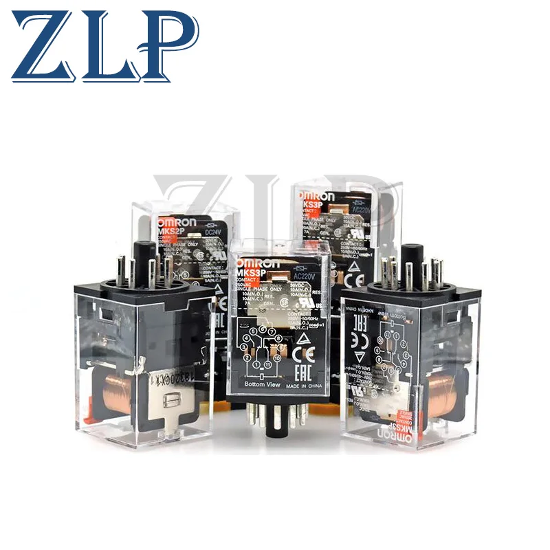 

100%Brand new and original relay MKS2P MKS3P 220V DC24V 110V MK2P-MK3P-I PF113A-E PF083A-E base