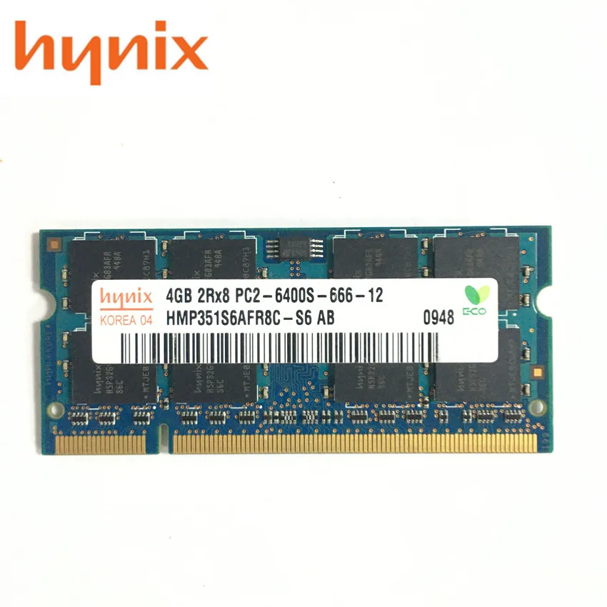 Hynix ноутбук памяти 4 Гб PC2-6400 DDR2 800 МГц ноутбук ram 4G 800 6400S 4G 200-pin SO-DIMM