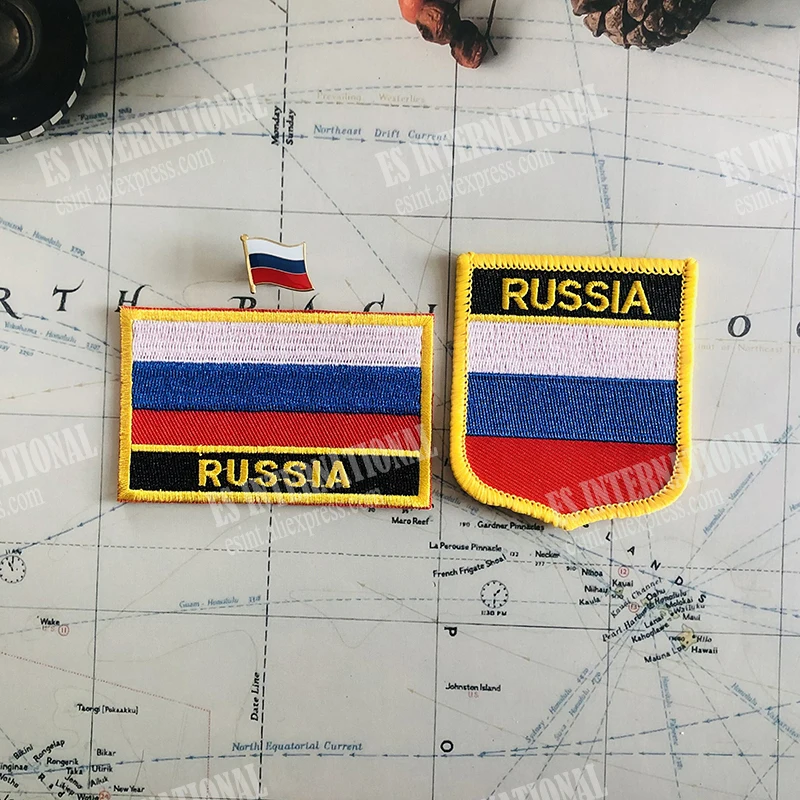 Нашивки с российским государственным флагом повязка на руку нашивки вышивкой и
