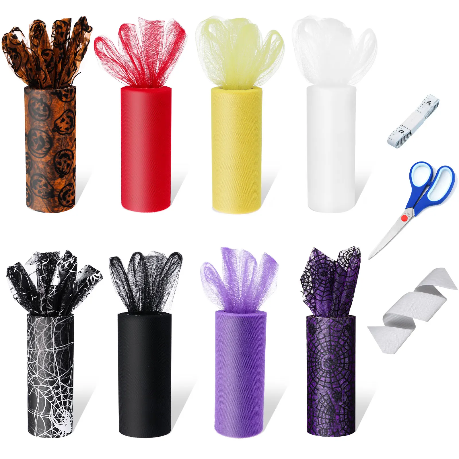 

11 шт., тюлевые ленты из органзы