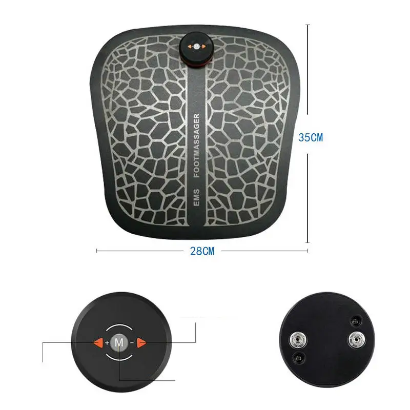 Зарядка EMS ног массажер массаж коврик импульса массажера для с подогревом USB