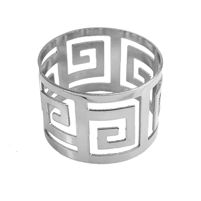 4 шт. кольца для салфеток в сдержанном стиле открытые изысканный Украшение стола