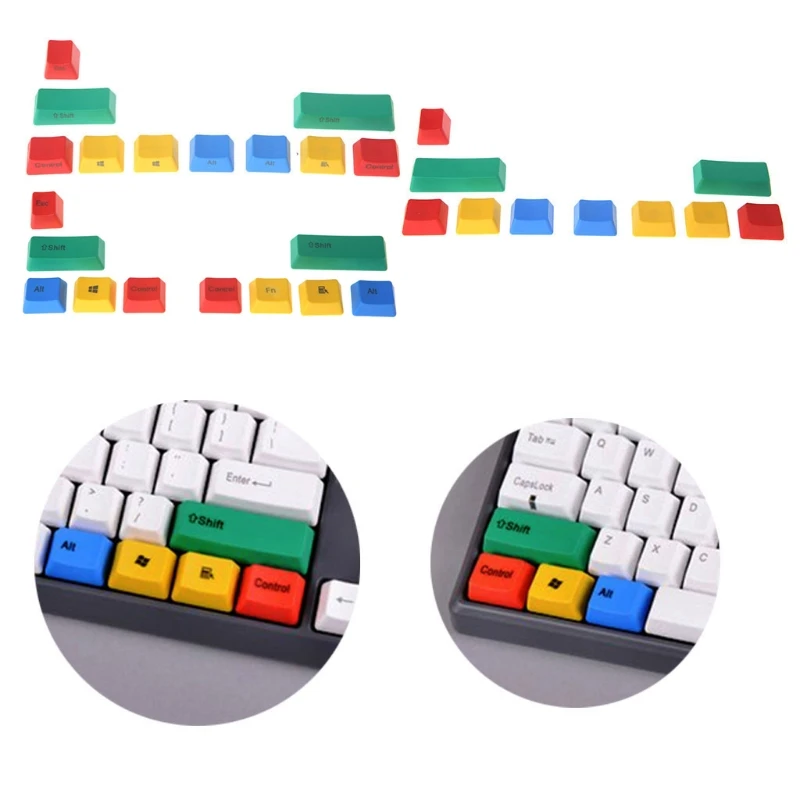 PBT 10 клавишная клавиатура RGBY механическая Комплект расширения OEM Cherry