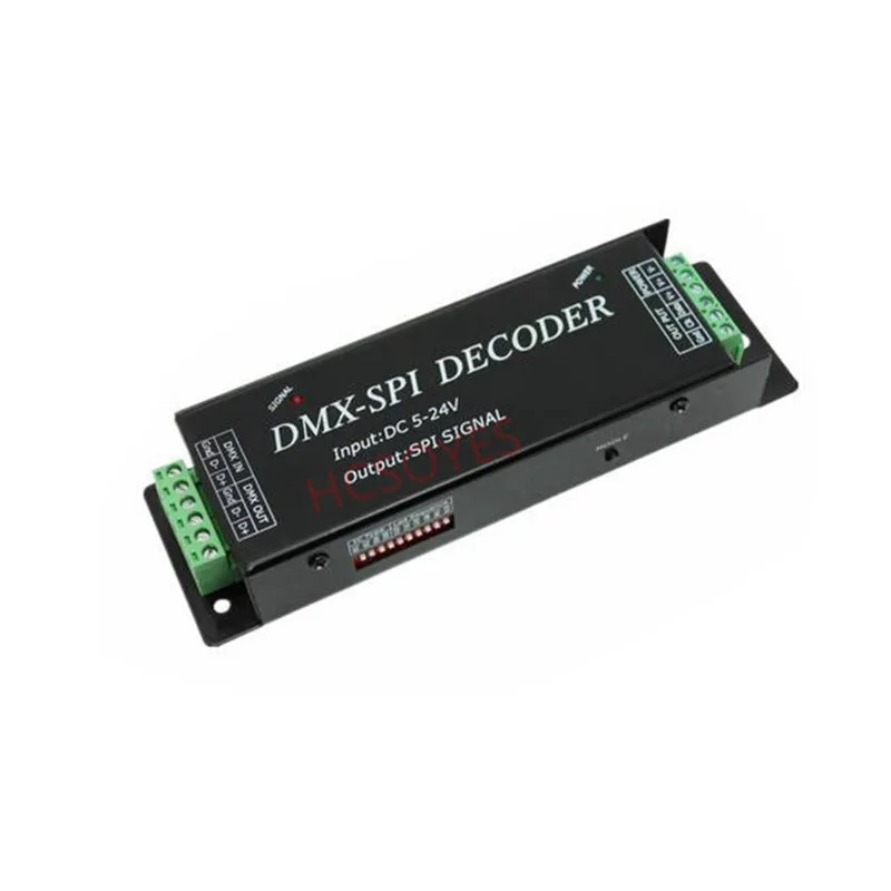 DMX200 DC5V 24V SPI светодиодный декодер DMX512 в цифровой контроллер DMX для 2801 6803 2812 2811ic Ной