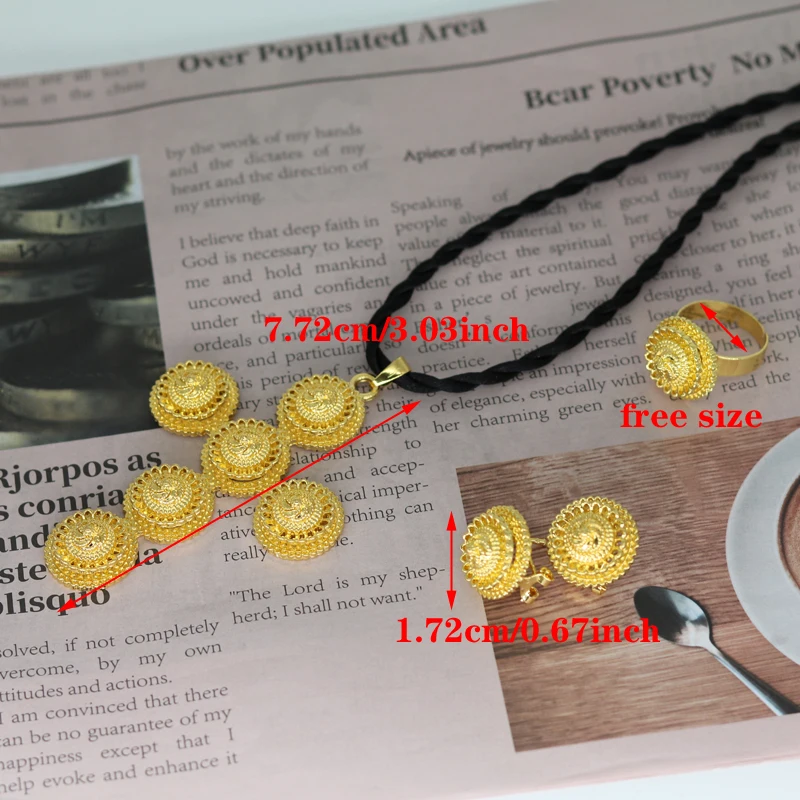 

Ethiopia crosses jewelry dubai jewelry sets for women little girl cross earring with 45cm african water chain bridal wedding gif
