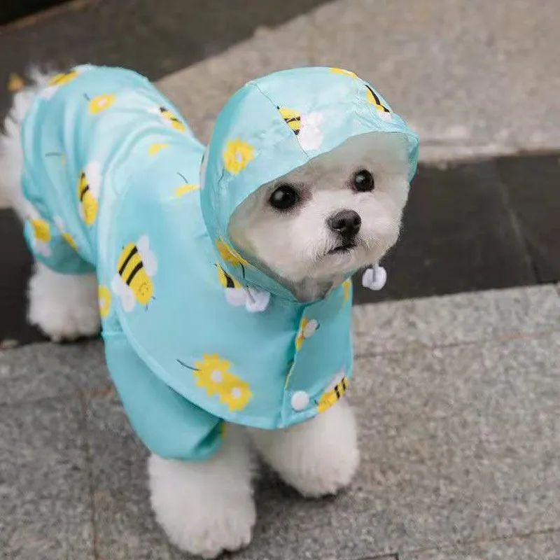 

Small Dog Raincoat Waterproof Clothing for Dog Rain Jacket Jumpsuit Rainwear Pomeranian Poodle Schnauzer Dog Clothes Outfits
