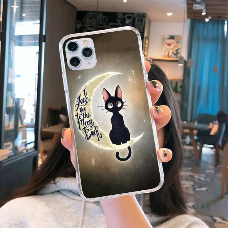 

Cat cute animal Phone Case Transparent for iPhone 6 7 8 11 12 s mini pro X XS XR MAX Plus