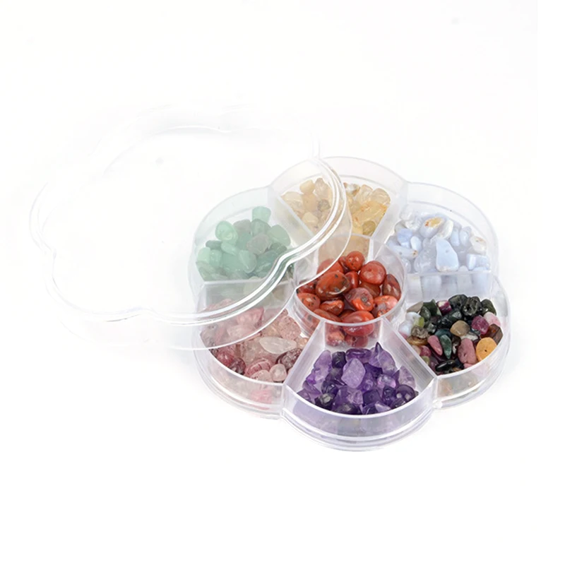 8 сезонов разноцветные камни (натуральные) бусины-кристаллы ассиметричные