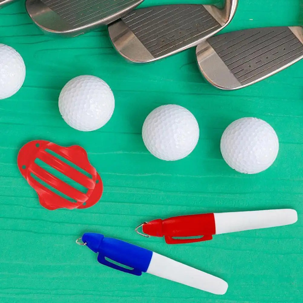 

New Golf Marker Line Scribing Tool Golf Manual Marker Lines Alignment Placement Three Marker Three Pen Tool Tracks J3I0