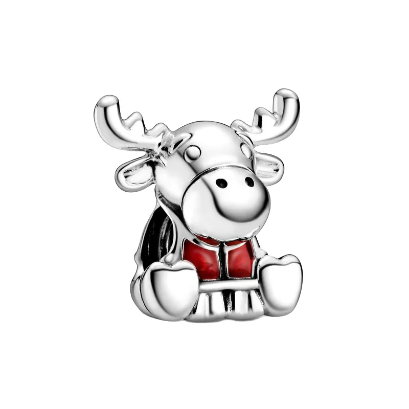 2020 новые летние 925 стерлингового серебра Канаде Moose узор в виде кленового листа