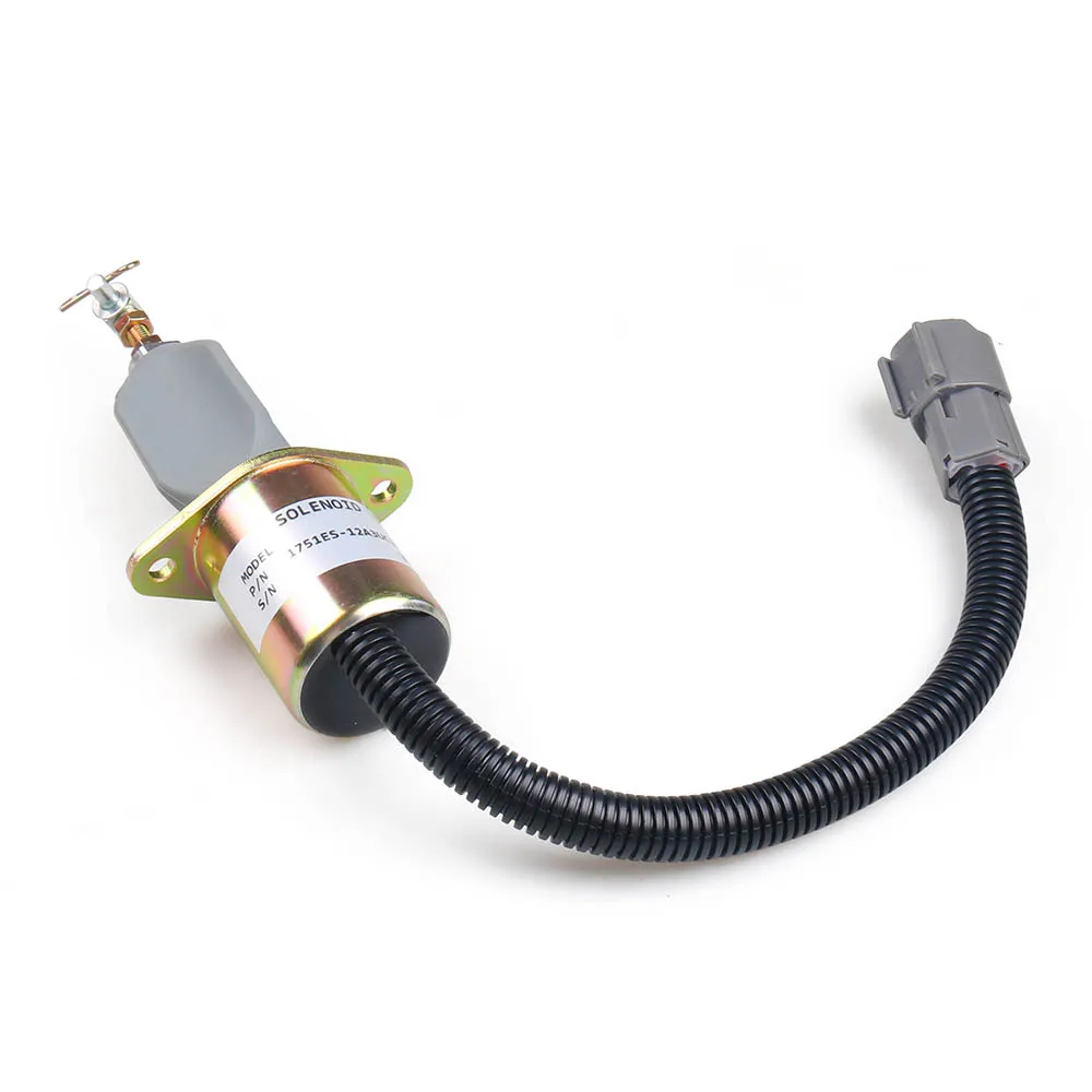 12V 1751ES 12A3UC12B1S Электромагнитная катушка выключения подачи топлива для экскаватора