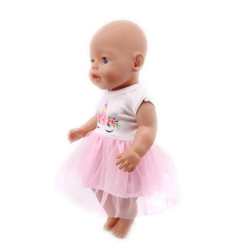 LUCKDOLL балетный костюм Пряжа юбка подходит 18 дюймов Американский 43 см Кукла одежда аксессуары, игрушки для девочек, поколение, подарок на день рождения
