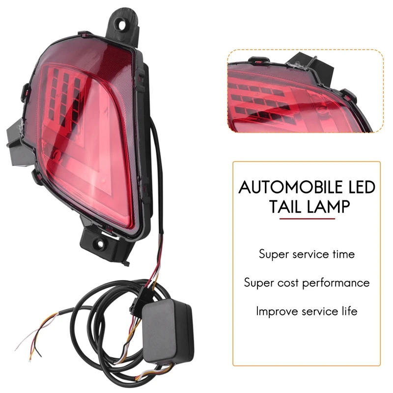 2 шт. Автомобильные светодиодные ламсветильник для заднего бампера 2013-2016 |