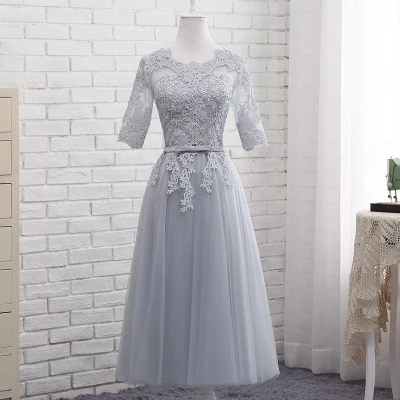 middle 613 MNZ-813# Cameo коричневые длинные средние короткие Розовые аппликации весенние кружевные платья подружки невесты свадебные вечерние платья для девочек - Цвет: middle 613