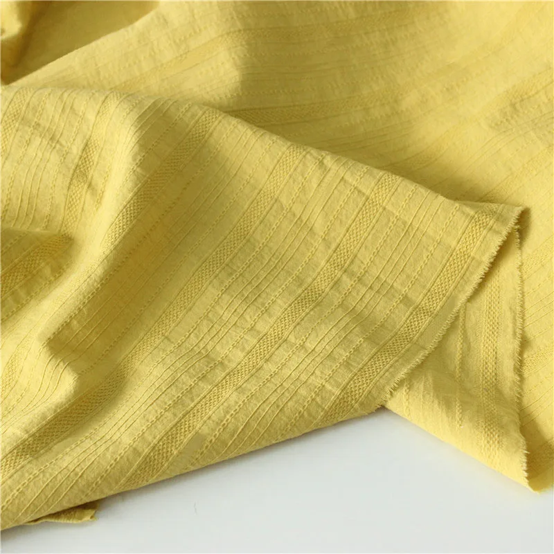 

Cotton fabric plain jacquard fabric Ladies shirt skirt fabric Children's clothing fabric XJ33