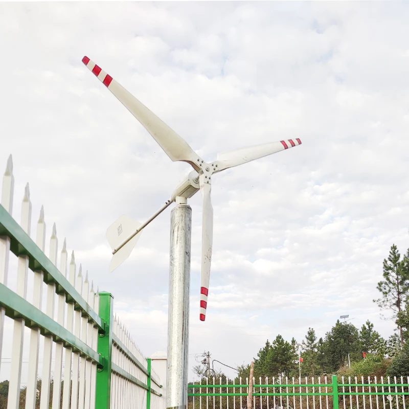 

Chinese factory horizontal axis wind turbine 1KW low noise wind power generator three phase AC 12v 24v 48v for home use