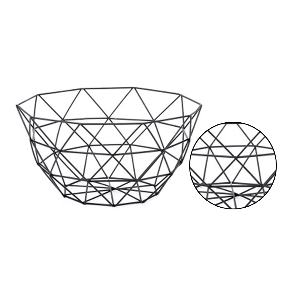 Геометрическая в нордическом стиле овощные Фрукты корзина из металлической
