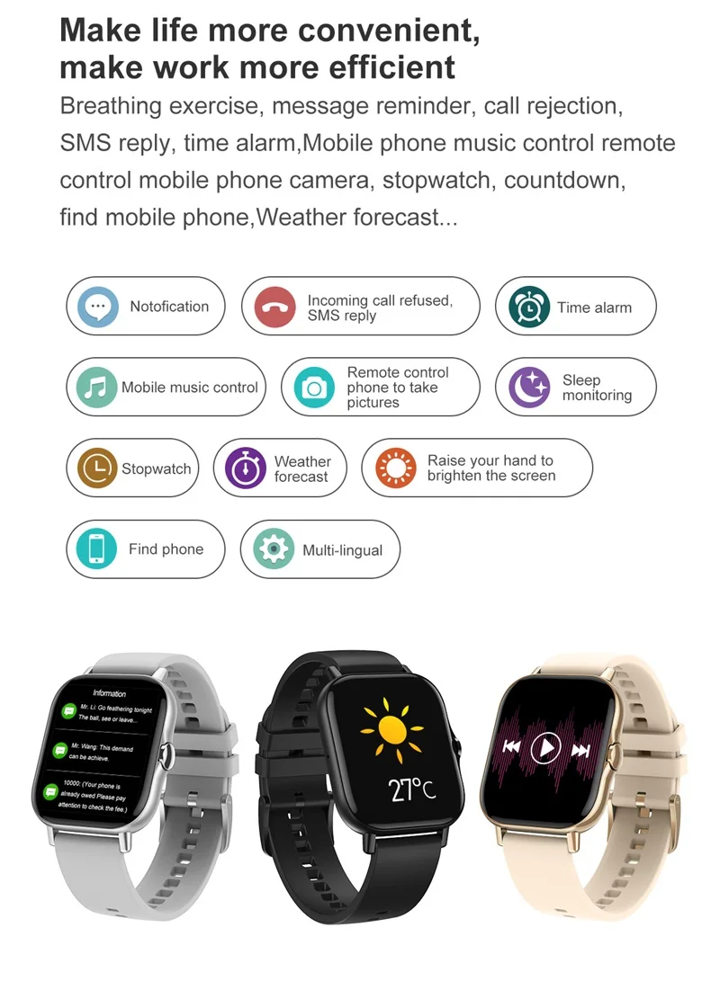 

2021 Smart Watch Men 1.78 Inch Screen HD Resolution Music Player Custom Dialing Fitness Tracking Bluetooth Call Smartwatch Women