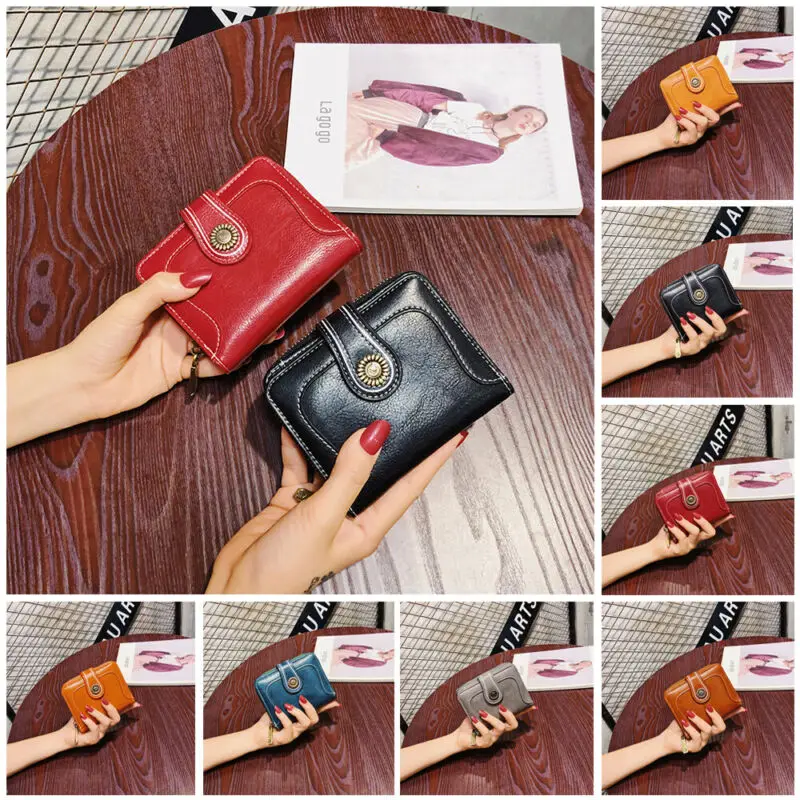 1pc Brand Designer Small Wallets Women Leather Phone Car Female Short Hasp Money Credit Card Holders Clutch Bag | Багаж и сумки