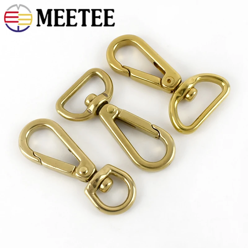 Meetee 2 шт. 11/18/20 мм Крючки из чистой меди стандартные металлические пряжки для