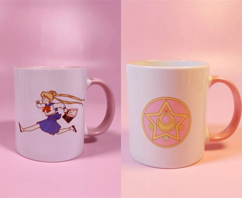 1 шт. Kawaii японский стиль аниме мультфильм Сейлор Мун керамическая кофейная кружка