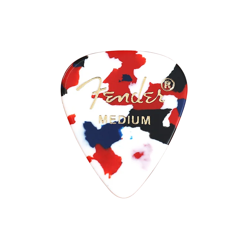 Fender 1 шт. классический медиатор целлюлоидная гитара pick s конфетти акустическая электрическая гладкая гитарная медиатор аксессуары гитарные части - Цвет: A Medium 0.68mm