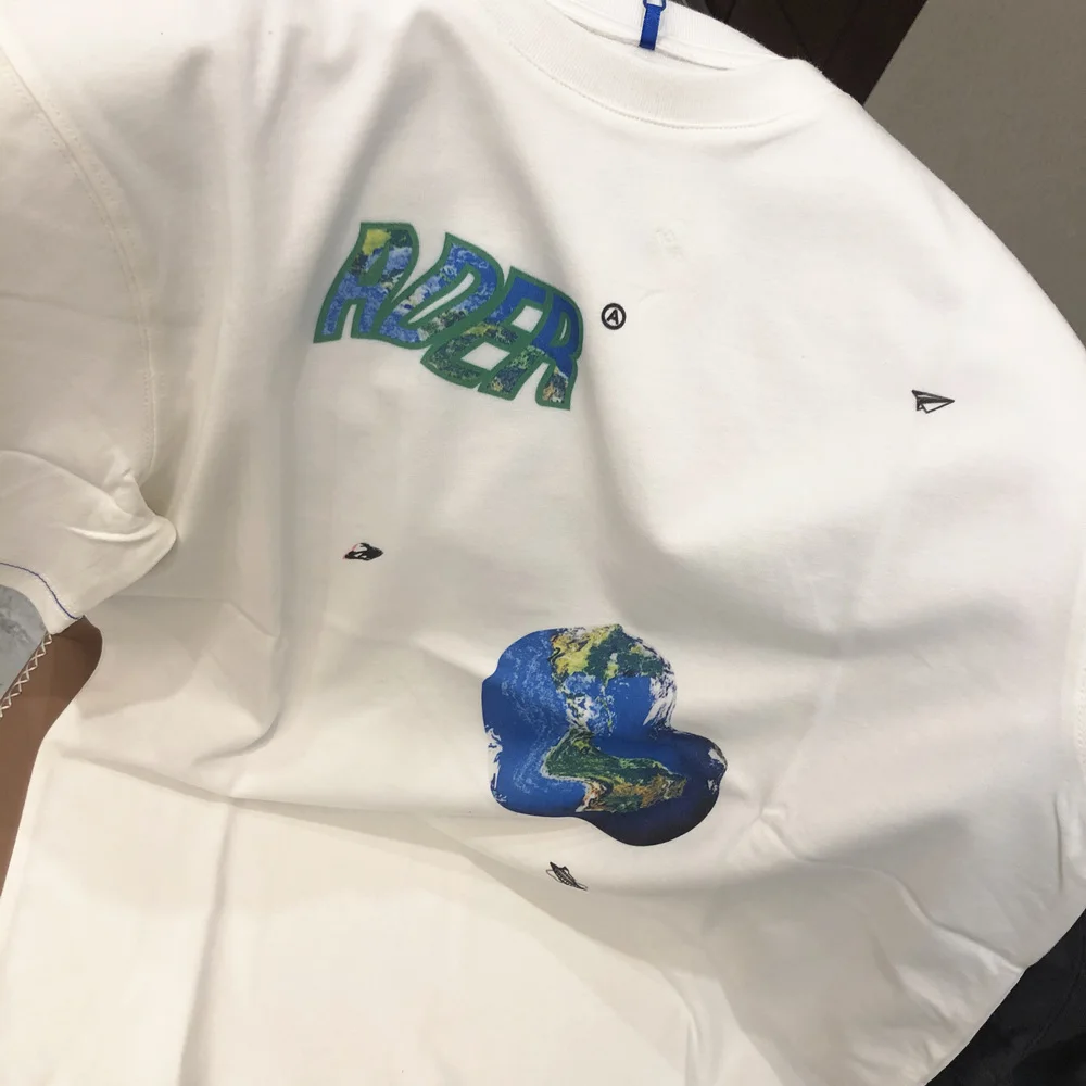 

ADER Logo Adererror T-shirt 2021SS Men Women High Quality earth graphic Print ADER ERROR Tee 1:1 Casual Tops Short Sleeve