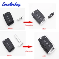 cocolockey car metal part for vw golf 7 for mk7 for skoda octavia a7 for seat remote keyless auto metal part replacement