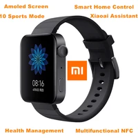 xiaomi mi watch smart watch change part of languagegps nfc wifi phone bracelet android wristwatch bluetooth fitness tracker