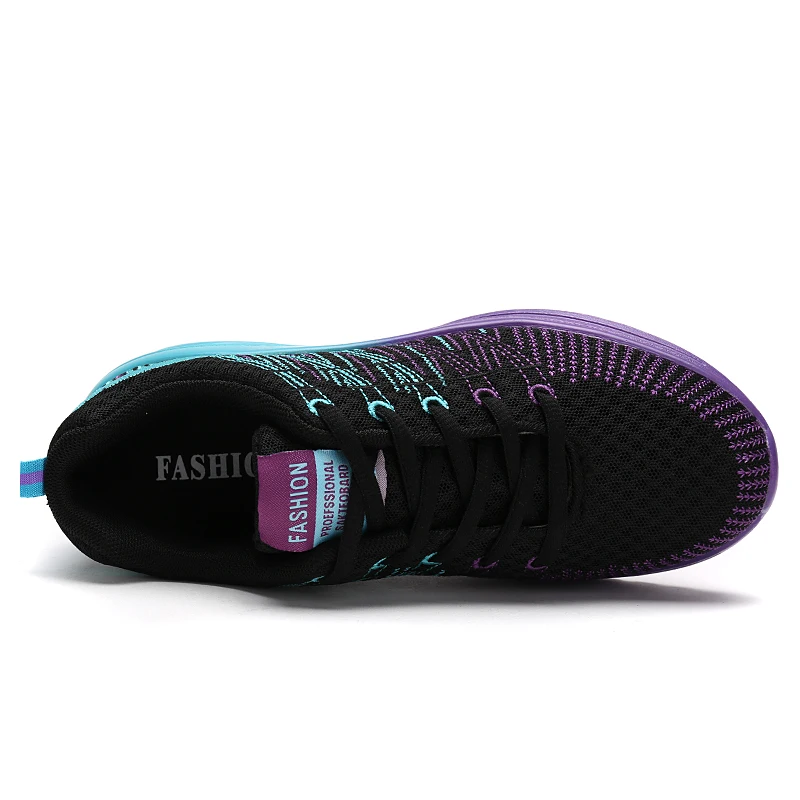 

2021 New Summer Mesh Breathable and Refreshing Sports Shoes Women's Mid-heel Soft-soled Shock-absorbing Travel Shoes