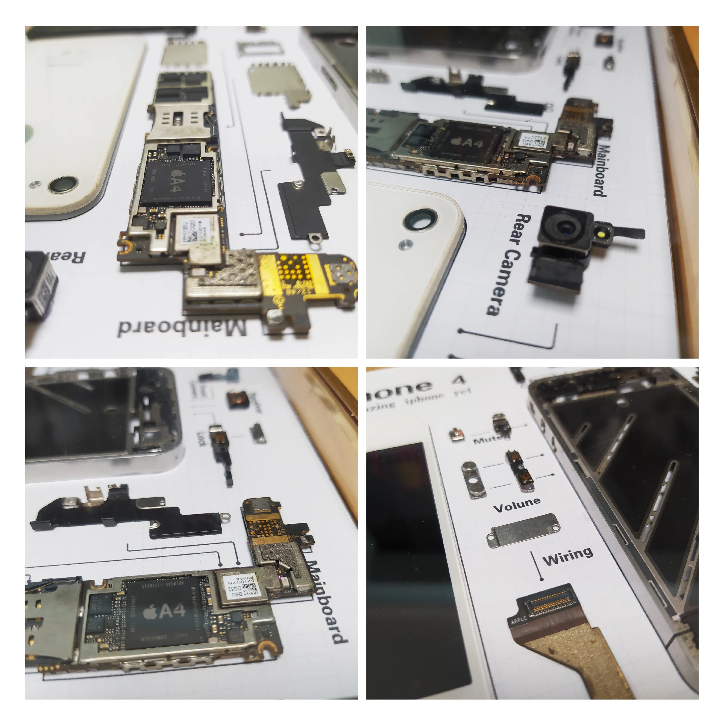 mobile phone accessories disassembly photo frame for iphone parts a3a4 collection display frame christmas gift free global shipping