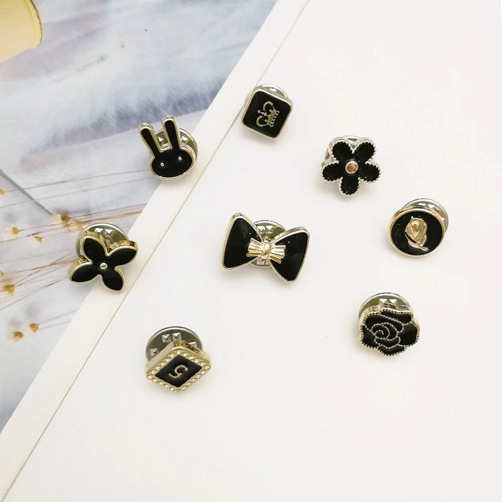 1 -8 Pcs 10 шт. 1,2 см женский набор Брошь Мода Имитация Жемчуга Стразы булавки пальто Одежда булавки аксессуары Подарочные Броши для женщин - Окраска металла: 1 -8 Pcs