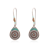 retro ethnic style earrings womens earrings set 2020 bohemian temperament handmade earrings tassels indian jewelry