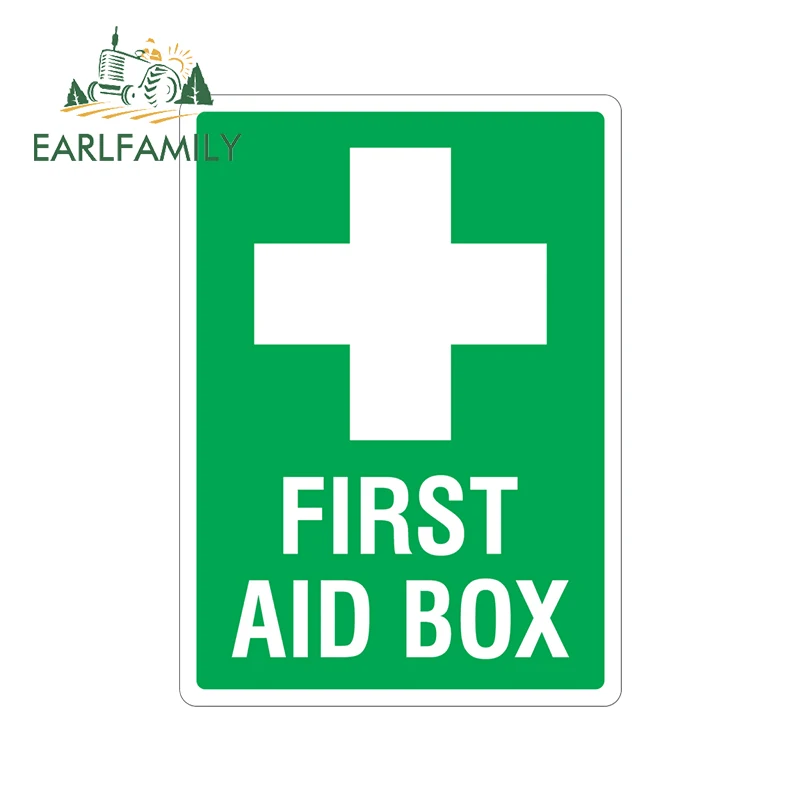 EARLFAMILY 13 см x 9 4 для аптечки виниловые автомобильные наклейки на лобовое стекло