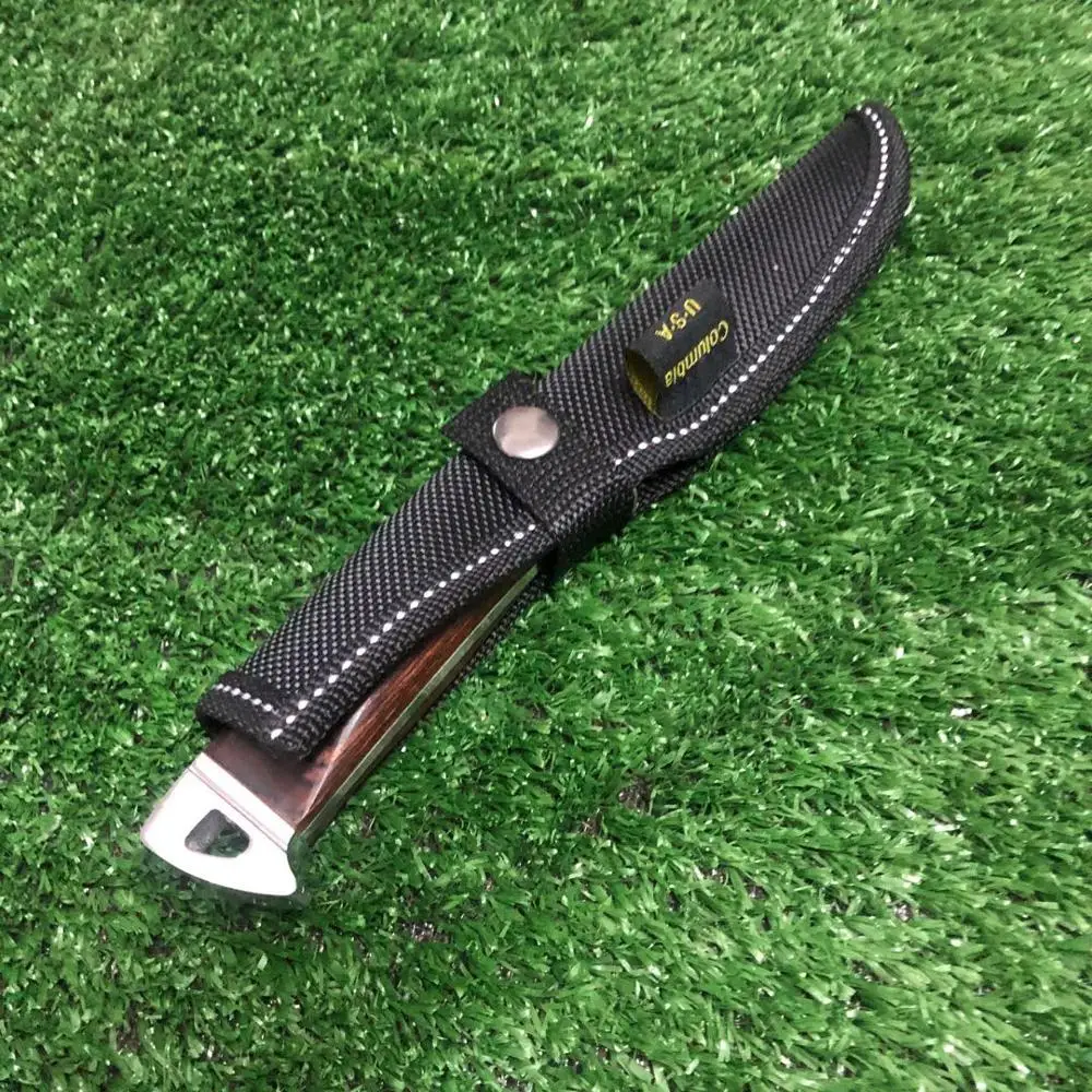 Открытый прямой нож 5CR13 из нержавеющей стали с алюминиевой ручкой Охотничий