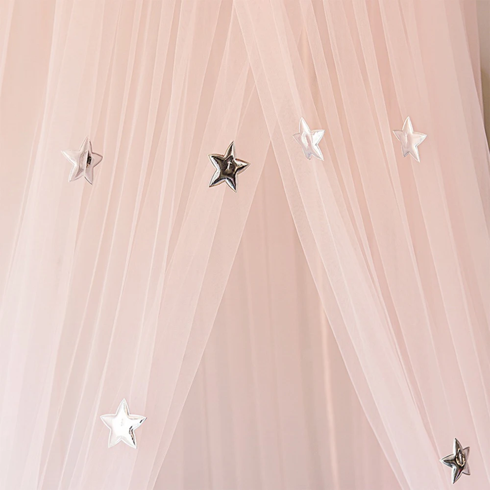 Подвесной принцесса купол сеть от комаров со звездой стиль украшения кружева