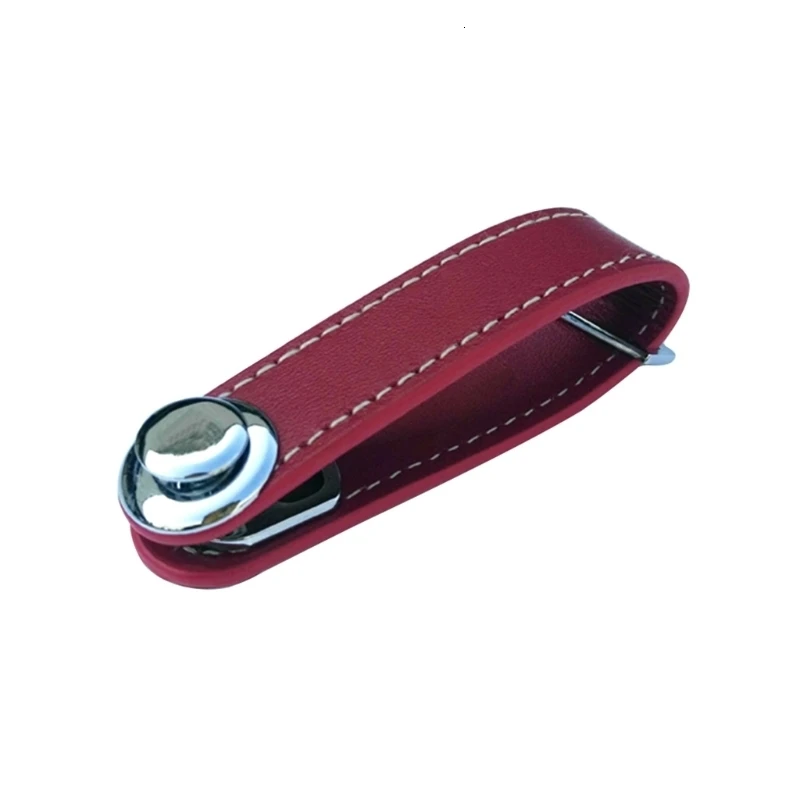 Genuine Leather Cowhide Creative Key Chain Holder Organizer Smart Key EDC Gear Keychain Car Pocket Ring Keyring