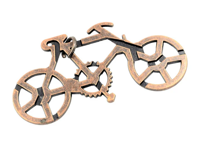 Классические металлические Пазлы IQ Teaser игра Brain велосипедный замок Shekou escape Ox с