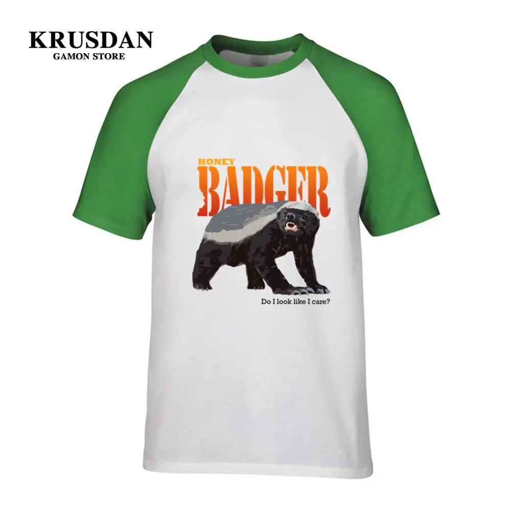 2019 арт Медоед не заботится о мужских футболках панк желтые костюмы для молодежи