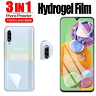 Гидрогелевая пленка 3 в 1 для Samsung Galaxy A90 5G, защитная пленка для экрана, Защитное стекло для камеры samsung a90, a80, a70, защитная пленка