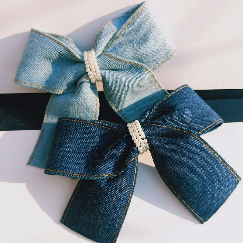 MAXSITI U Весна Новый стиль ретро линия ковбойская ткань бант заколка для волос