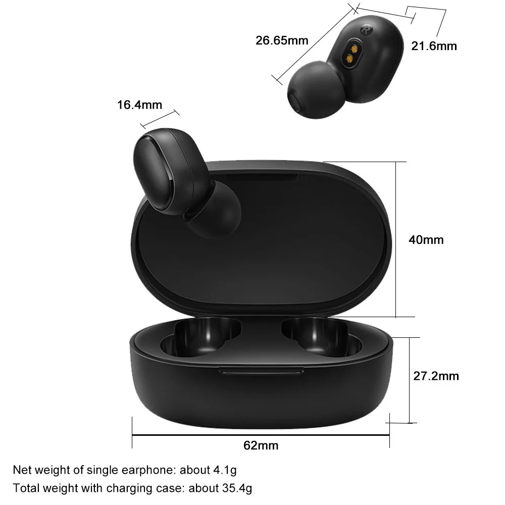 Беспроводные стереонаушники Xiaomi Redmi Airdots 2 Bluetooth голосовое управление 5 0