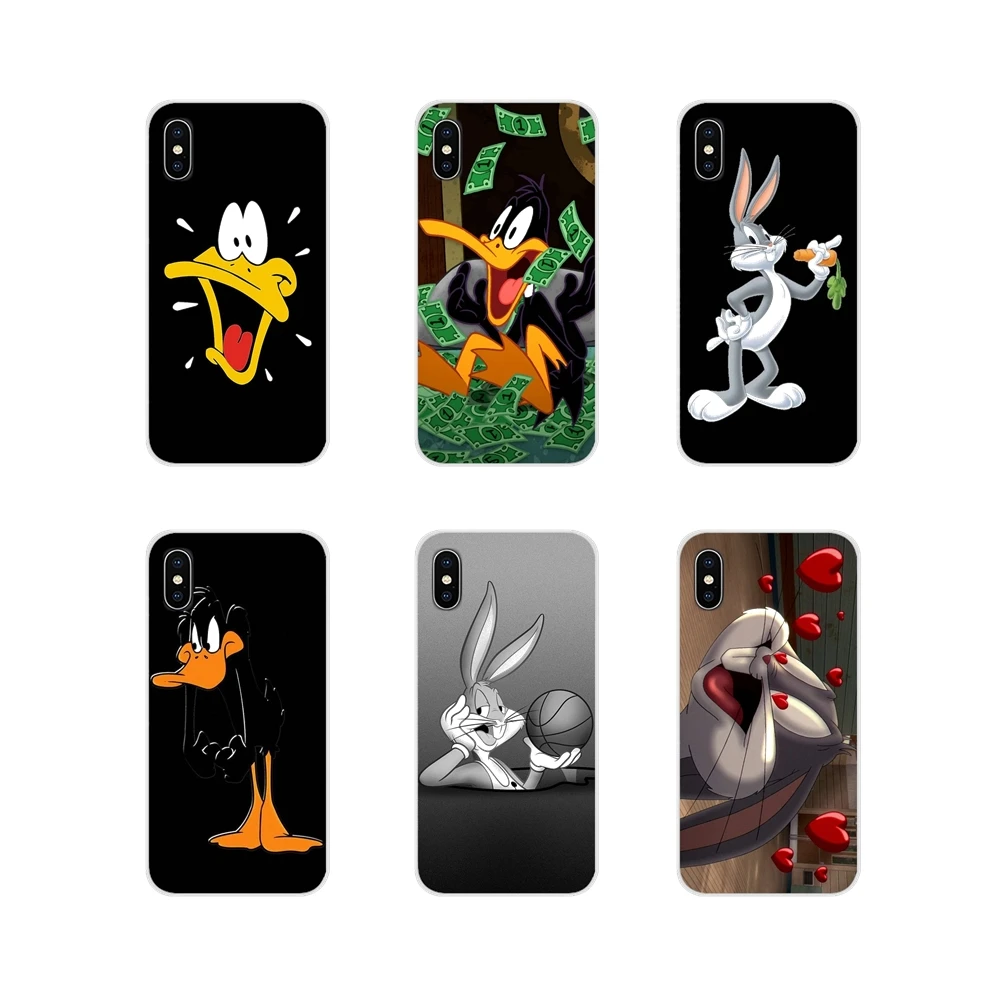 Мягкий прозрачный чехол Багз Банни птица утка и собака мелодии для Huawei Y5 Y6 Y7 Y9 Prime