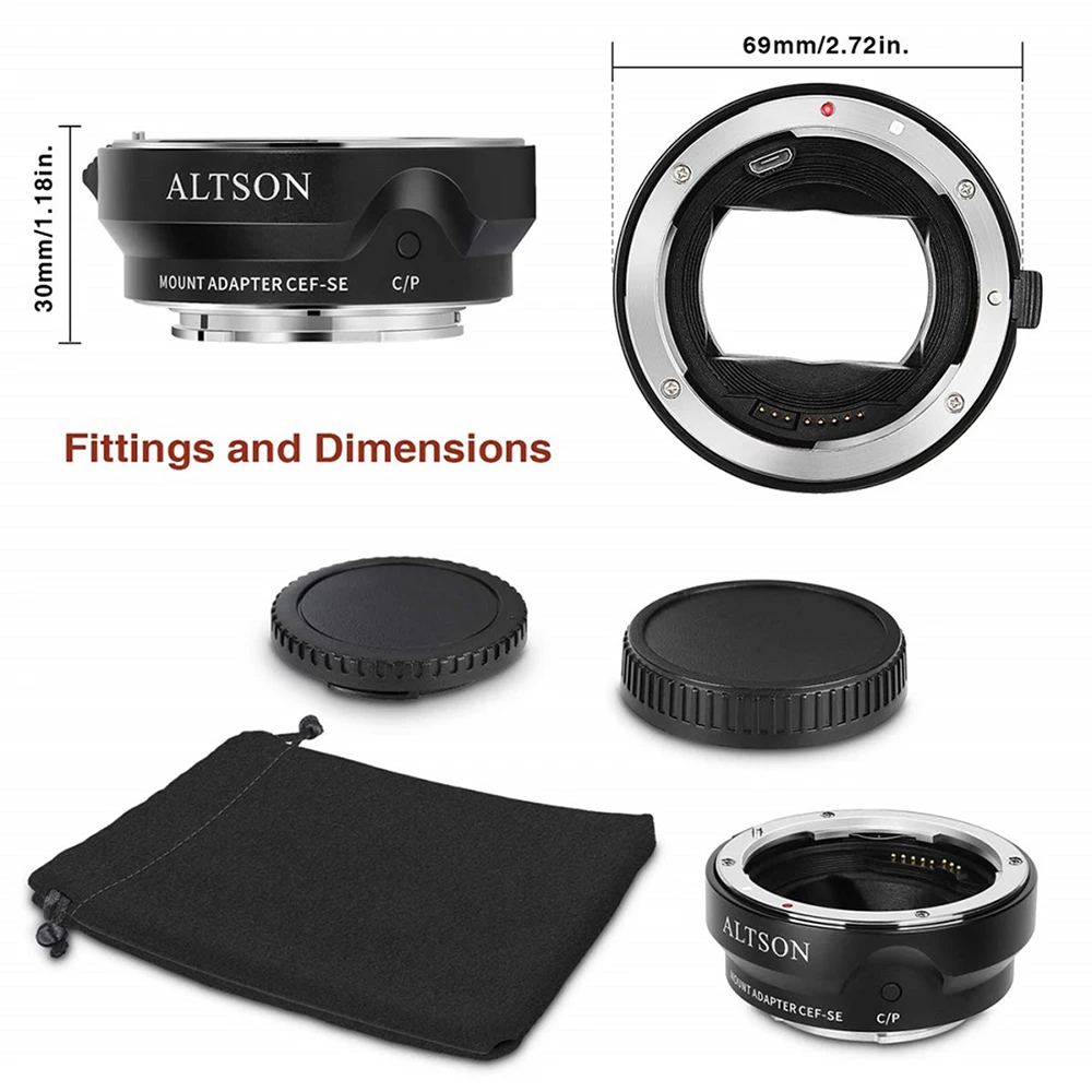 Адаптер для объектива ALTSON повышенное кольцо-адаптер с автоматическим фокусом и