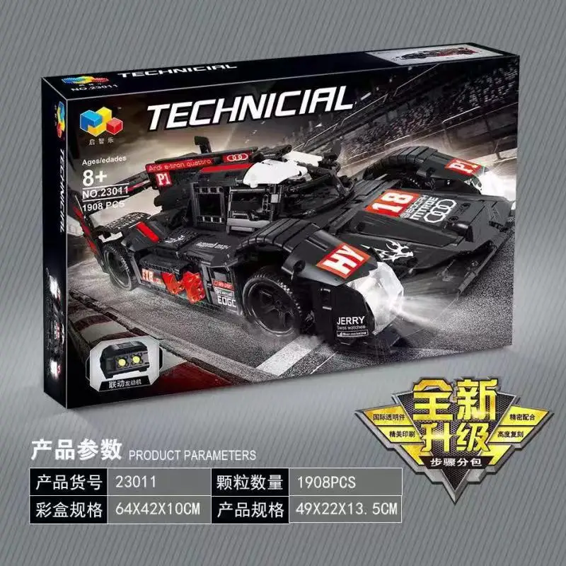 

23011 1908PCS Technic Series New Super Racing Car R18 Building Blocks Bricks Kid lEGOED Educational Toys Christmas Gifts