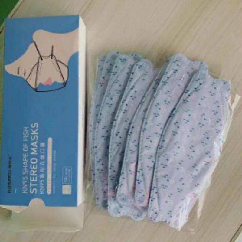

10/20/30/50PCs 3D Personalized Fashion KN95 Mask for Women 4-layer Protective Breathable Dust Face Blue Pink Mask