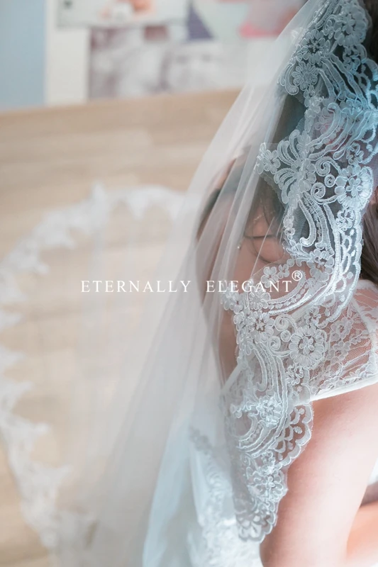 Фата свадебная Длинная с кружевной каймой и гребнем 3 м|bridal veil with comb|bridal veilwedding bridal